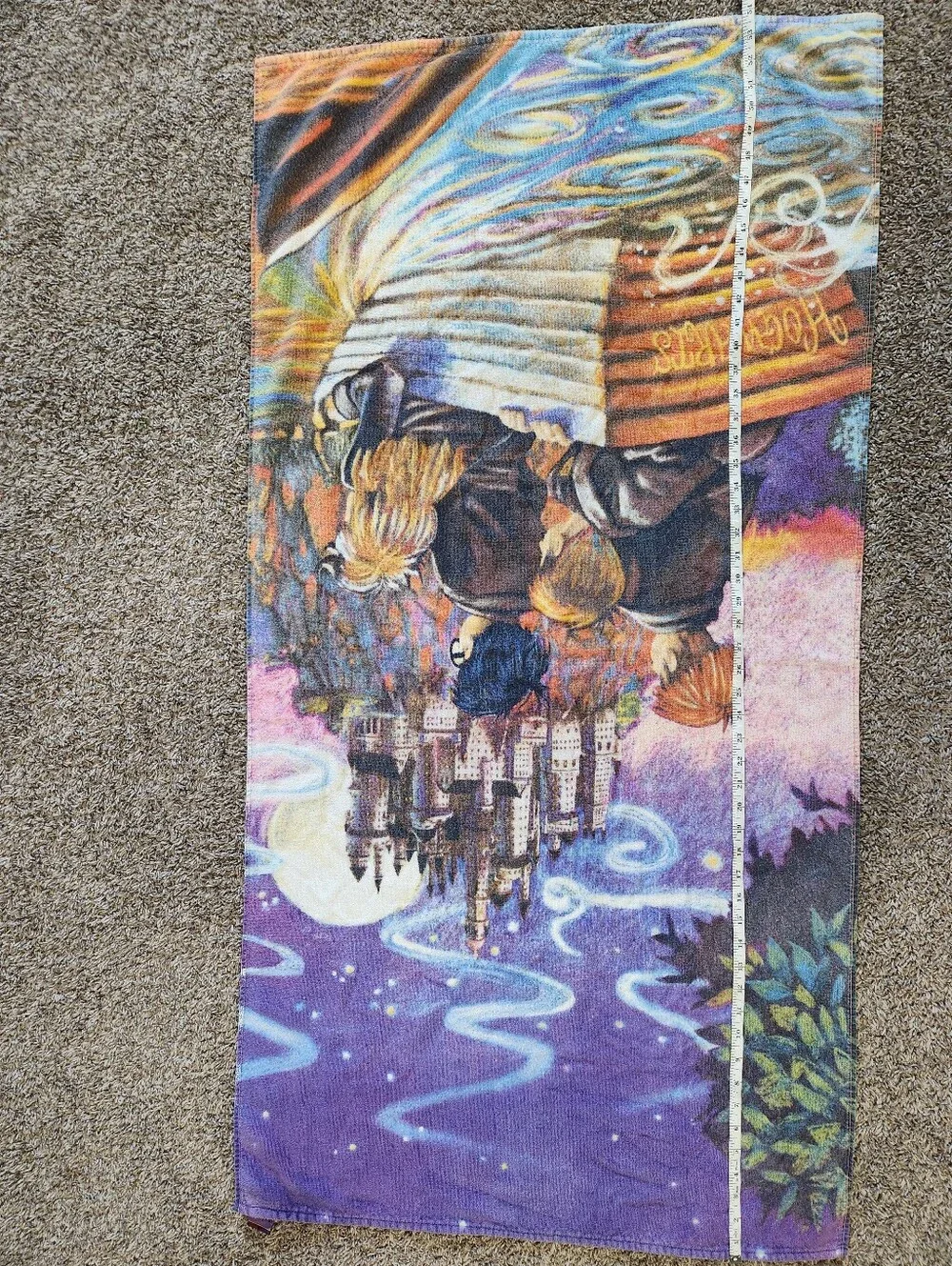 Vintage Harry Potter Arriving at Hogwarts Beach Towel 2000 53X27